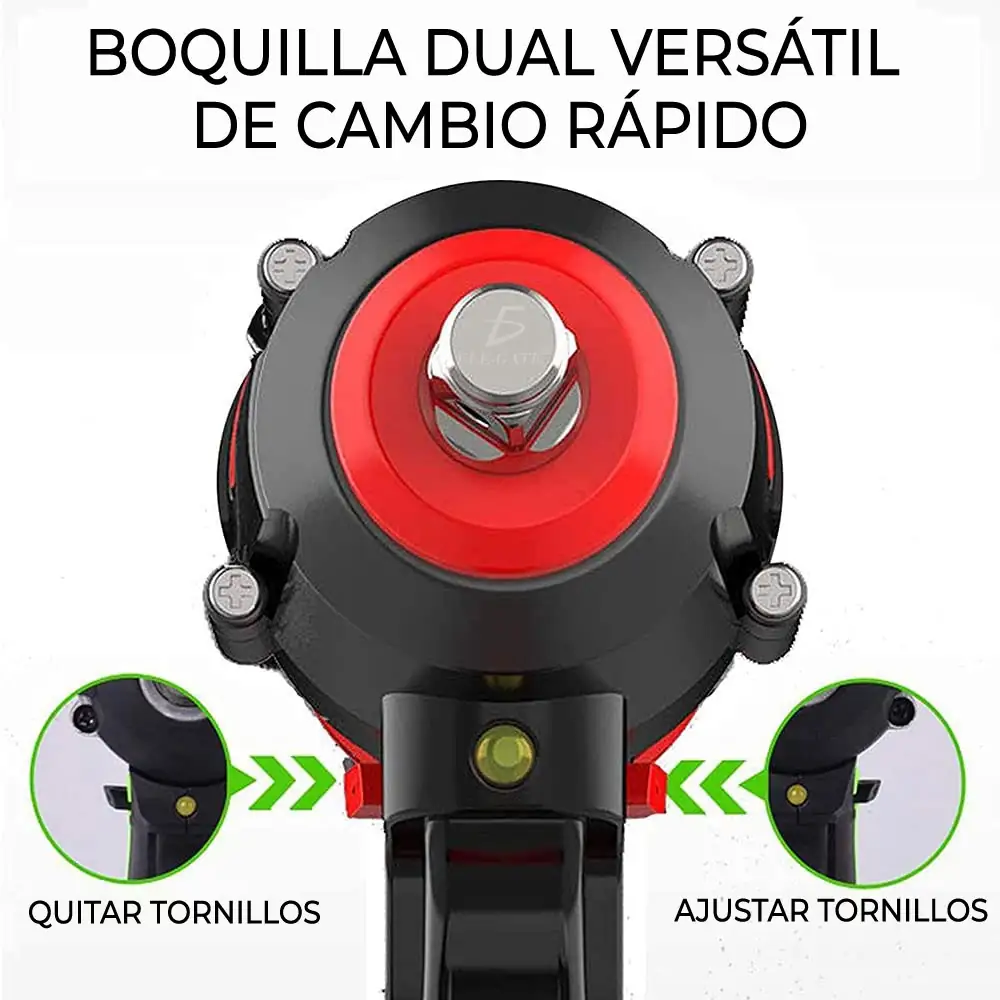 Kit Pistola Impacto Llave Inalámbrica Batería  4