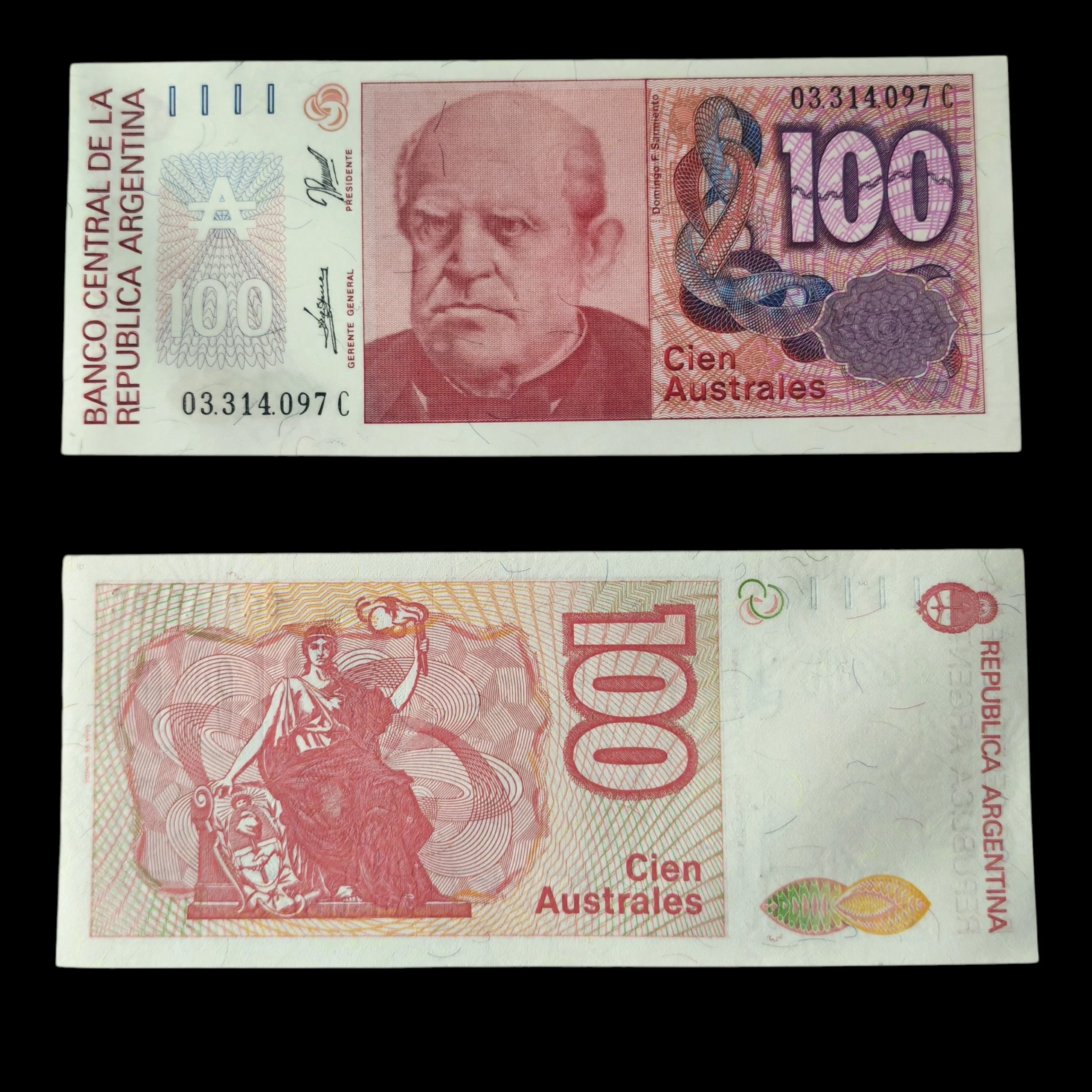 ° Argentina 100 australes UNC