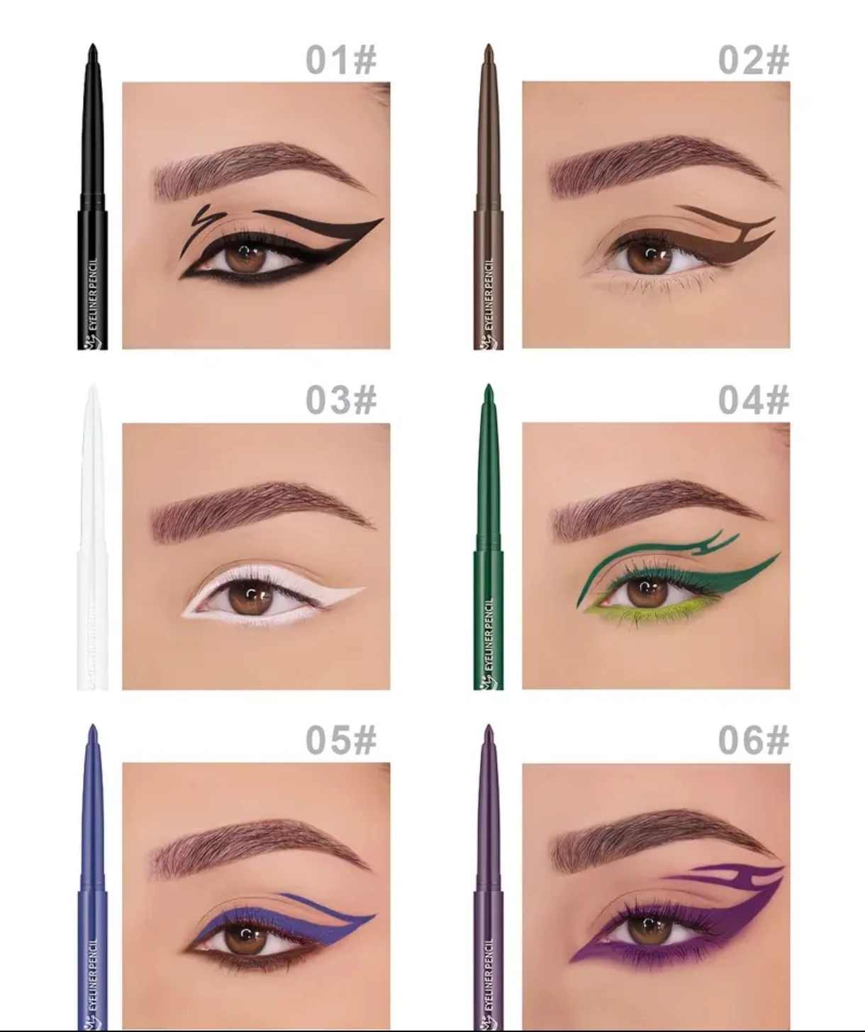 Delineador de Ojos de colores  2