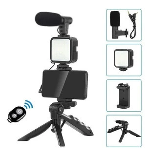 Set de microfono trípode  2