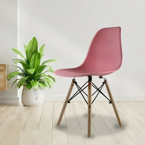 Comedor Eames Redondo Rosa 3