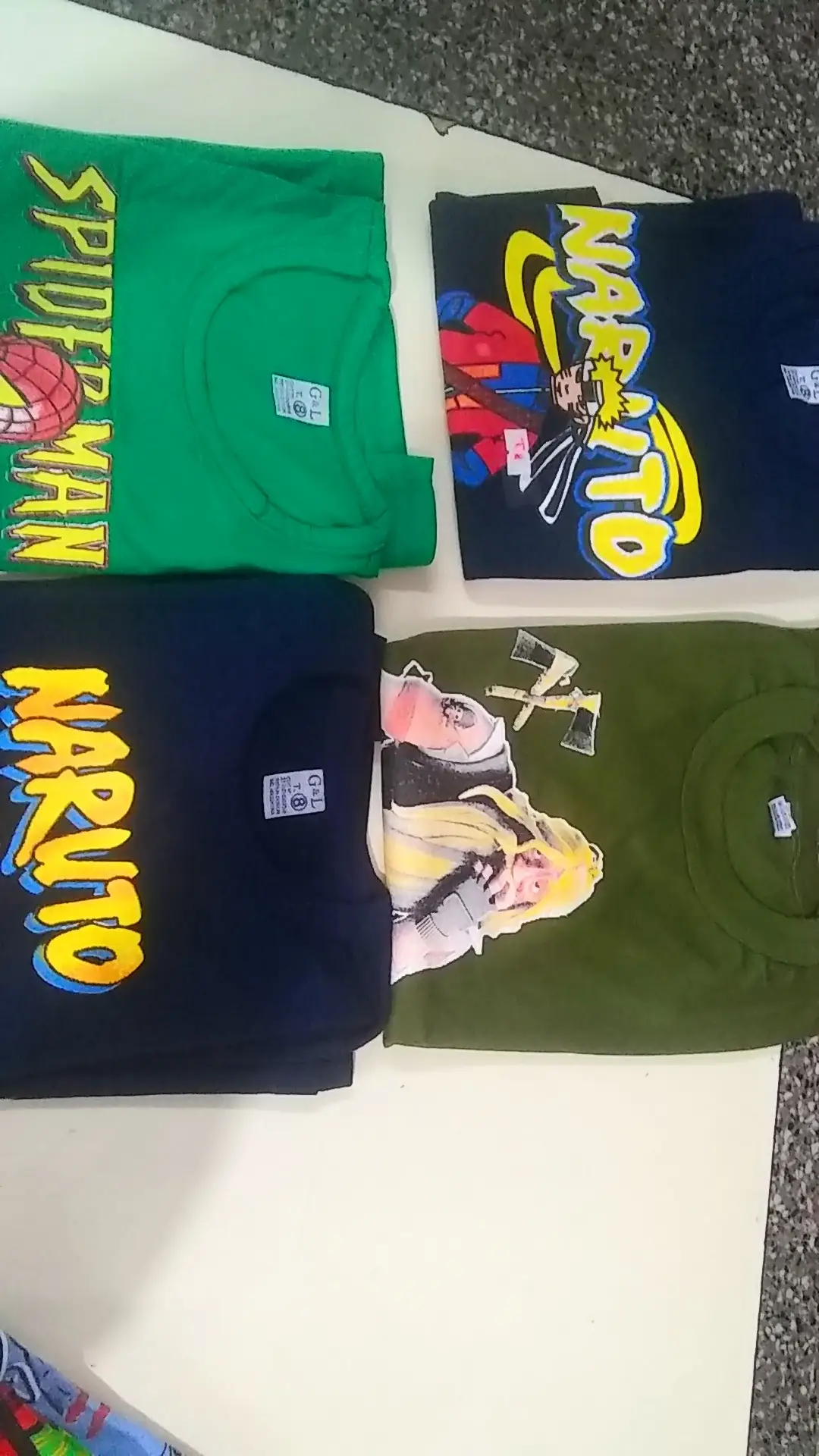 Remeras largas niño del 2 al 16.  2