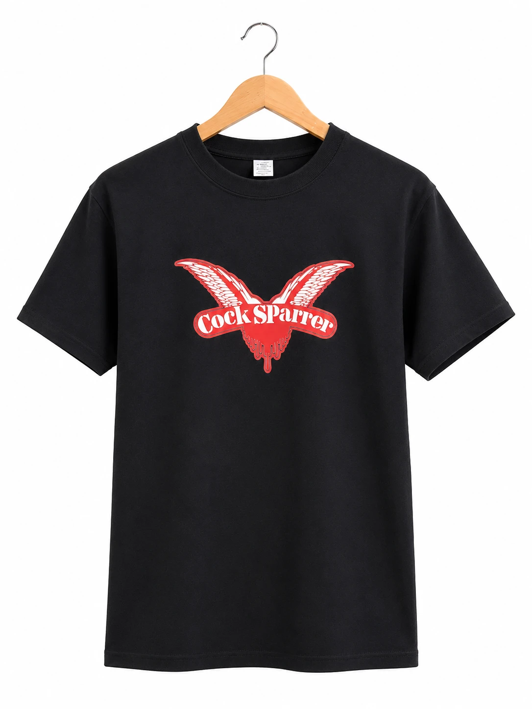 Camiseta estampada negra cock sparrer 