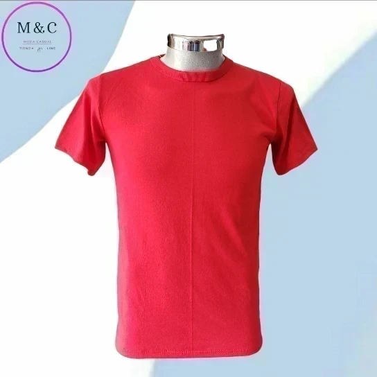playera lisa xl algodón  manga corta 4
