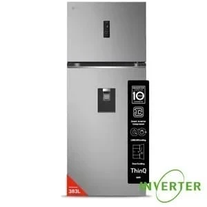 Heladera LG VT40APY 383 LTS INVERTER SILVER c/ dispenser