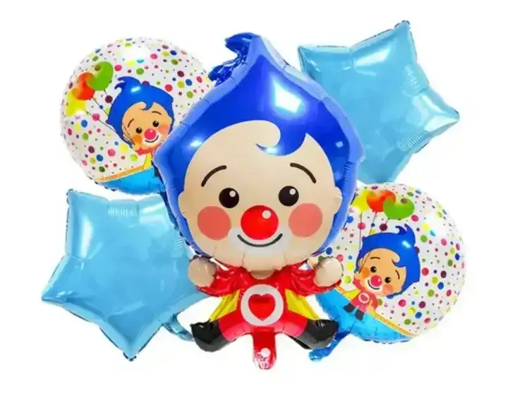 Set 5 globos de plim plim