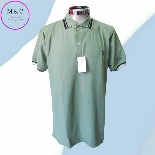 Playera T- XL Polo diseño cuello y mangas 5