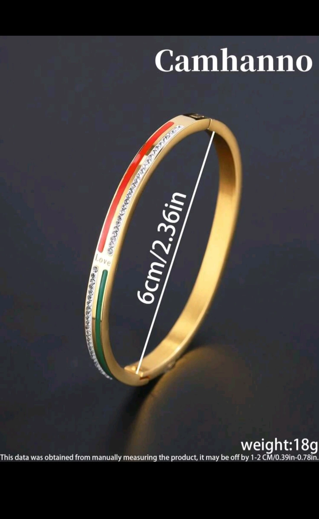 Brazalete unisex con diseño de bandera italiana 3