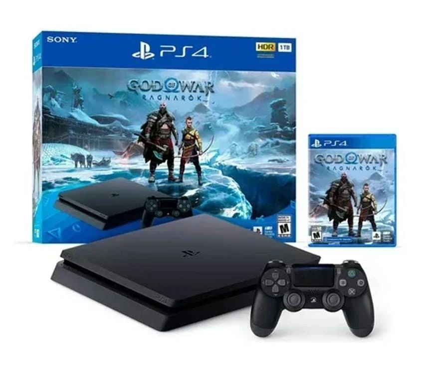 PLAYSTATION 4 SLIM 1TB + GOD OF WAR RAGNAROC