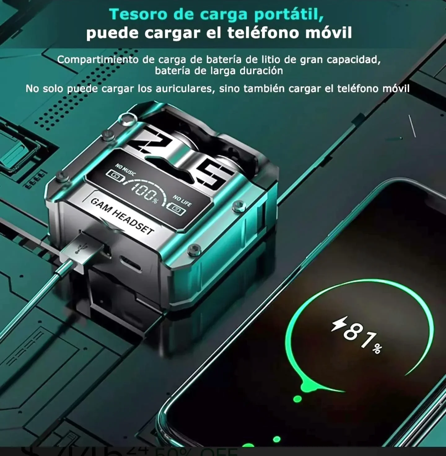 AUDIFONOS INALÁMBRICOS M25 4