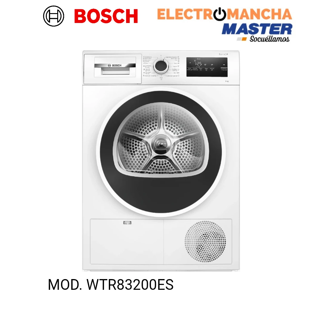 SECADORA BOSCH WTR83200ES 8 KILOS BOMBA DE CALOR E