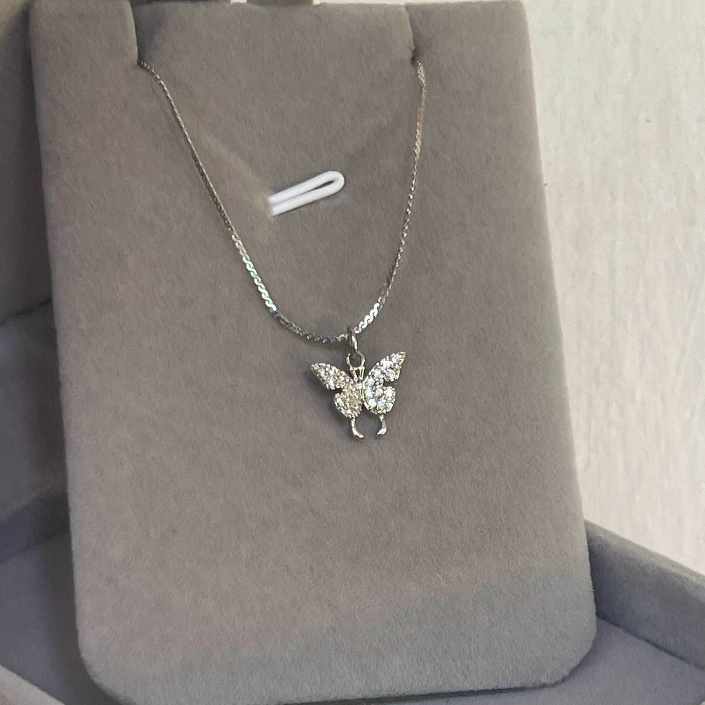 CADENA MARIPOSITA SILVER