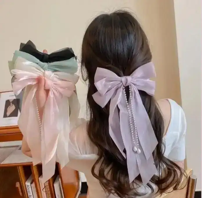 Moño con perlas