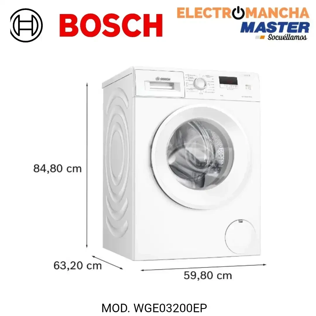 LAVADORA BOSCH WGE03200EP 8 KG 1200 RPM A 3