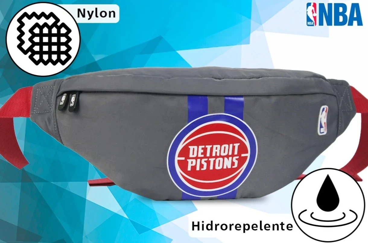 Riñonera NBA DETROIT PISTONS Gris 3