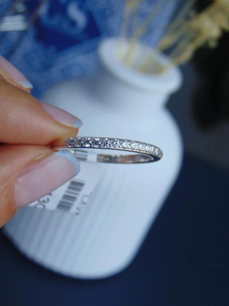 ANILLO PLATA LEY 925 DELGADO LINEA BRILLOS TALLA 10 2