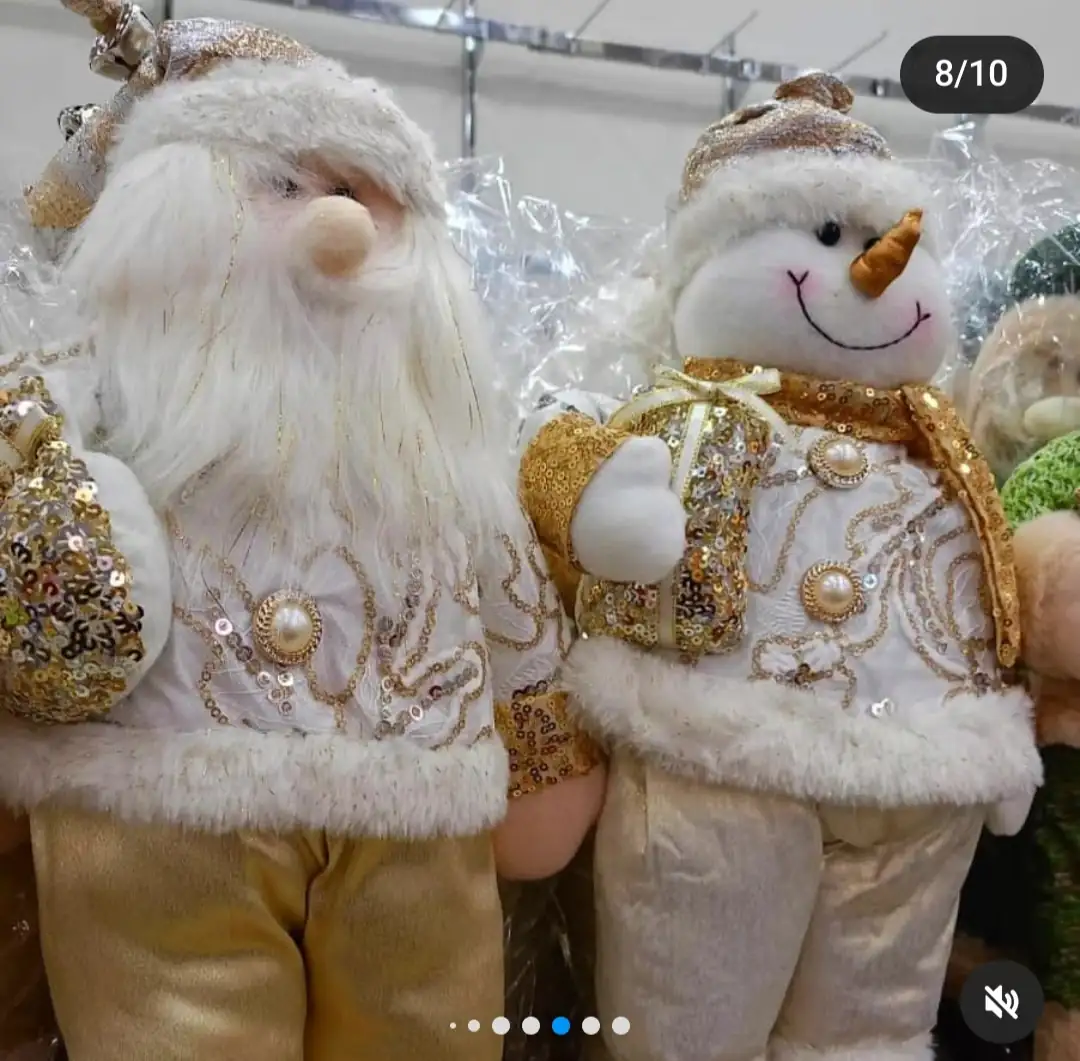 Patilargas de navidad con musical y luces 