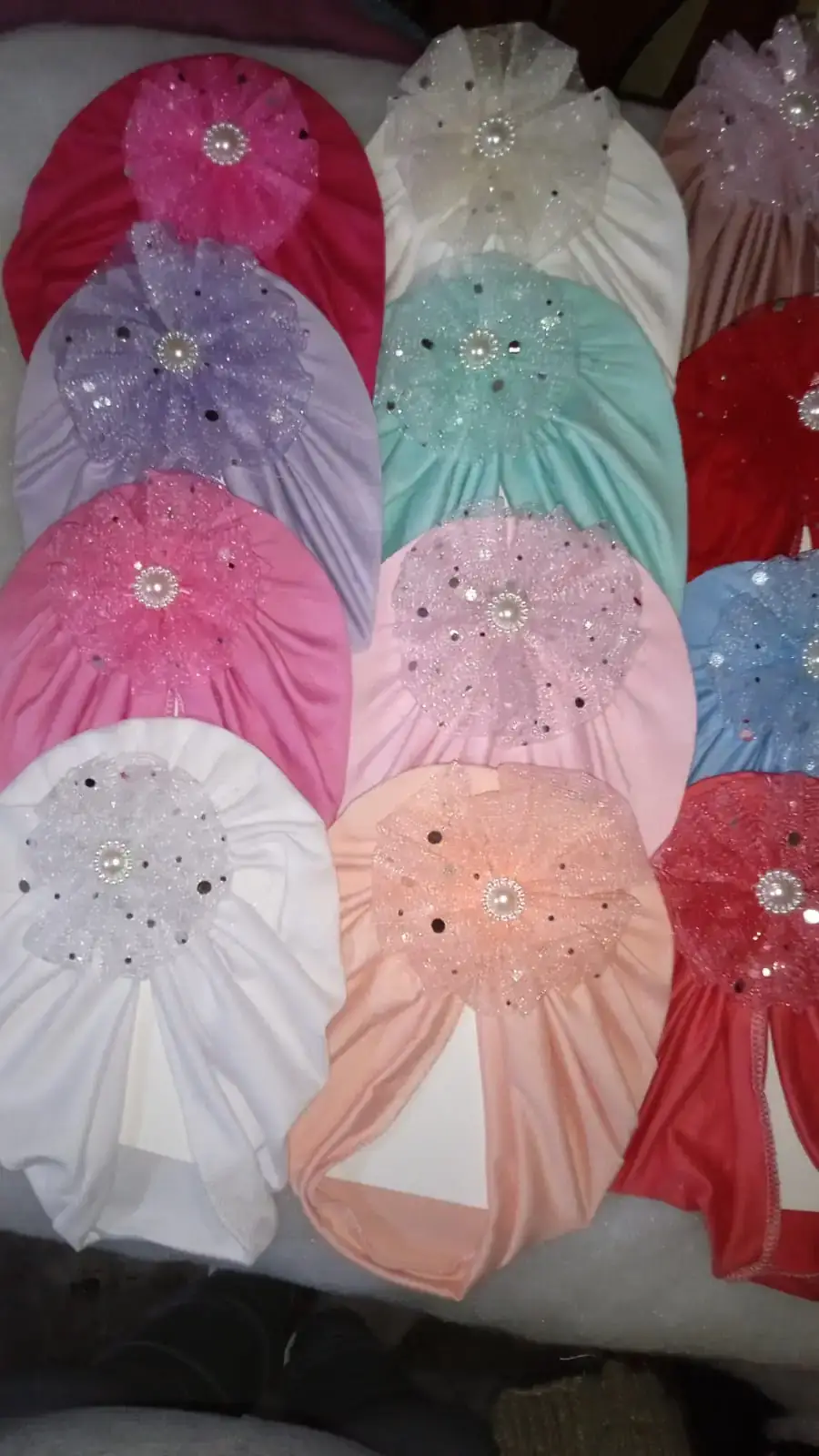 Turbante flor tul 2