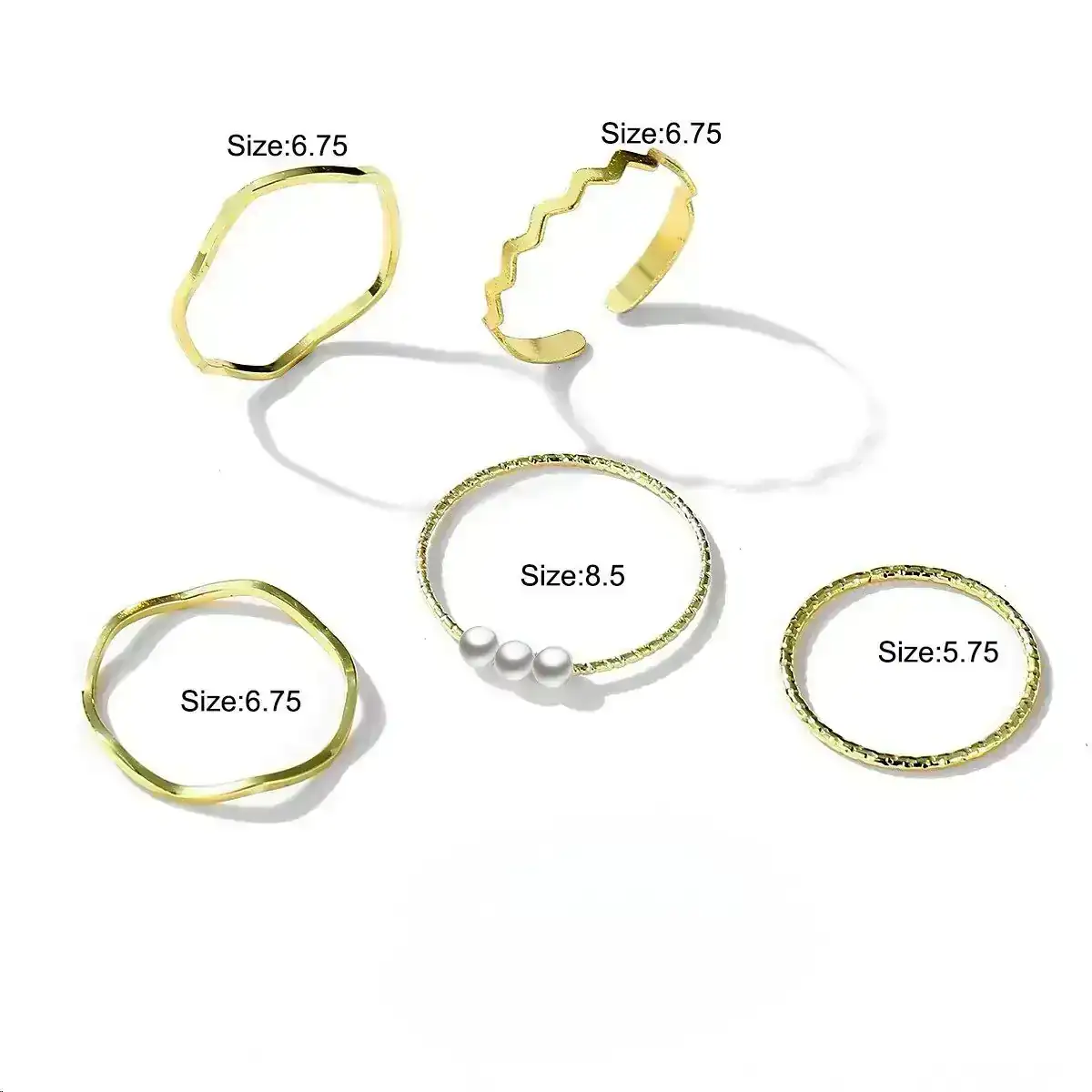 Set x5 Anillos Rosy REF: D25 3
