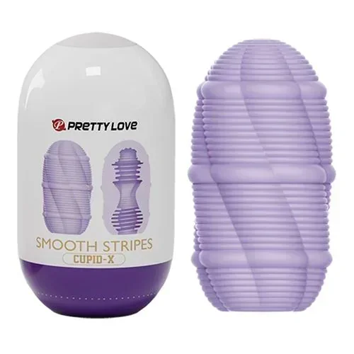 Masturbador Huevo Egg Smooth Stripes 10Cm X 5.6Cm 4