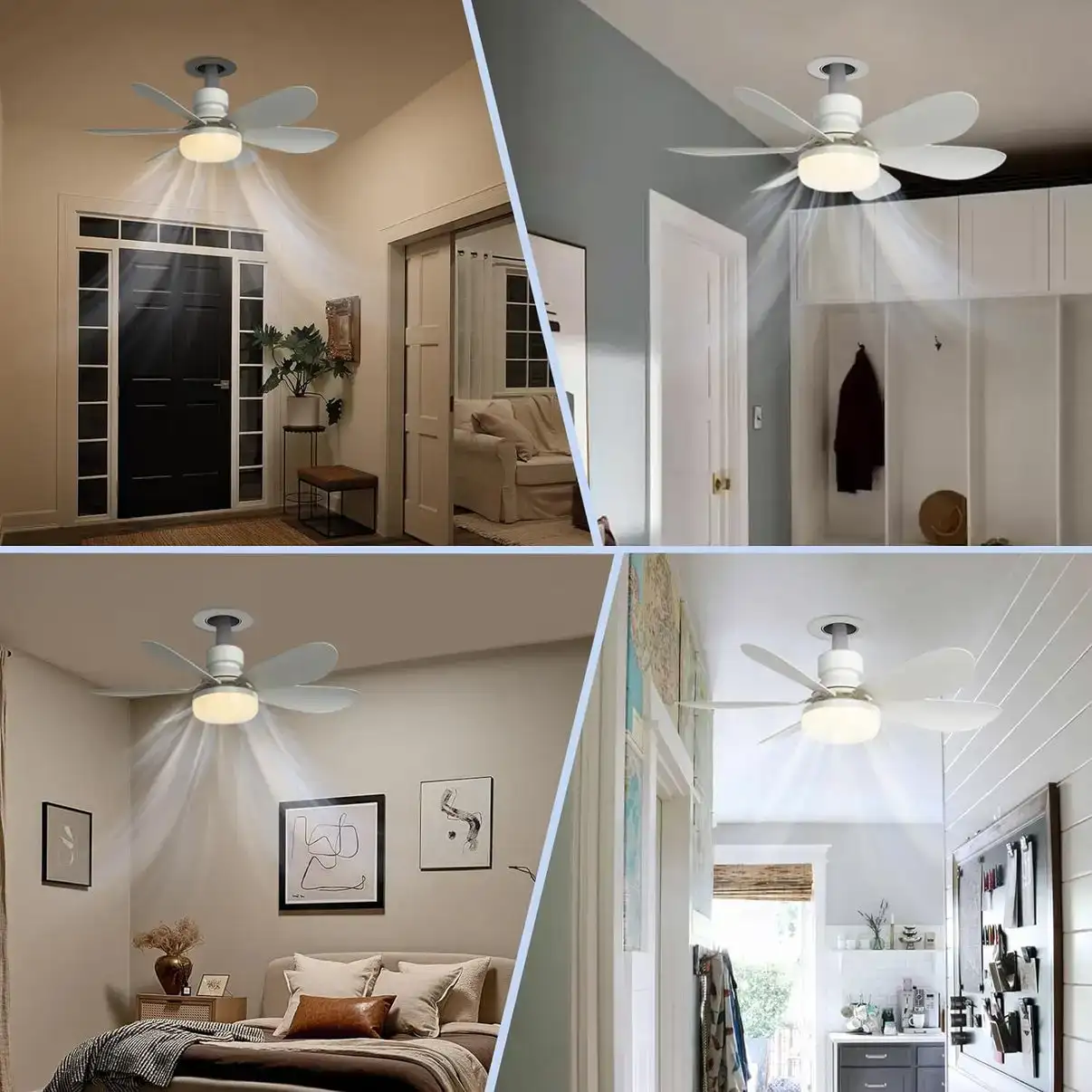 Ventilador de techo con foco LED 4