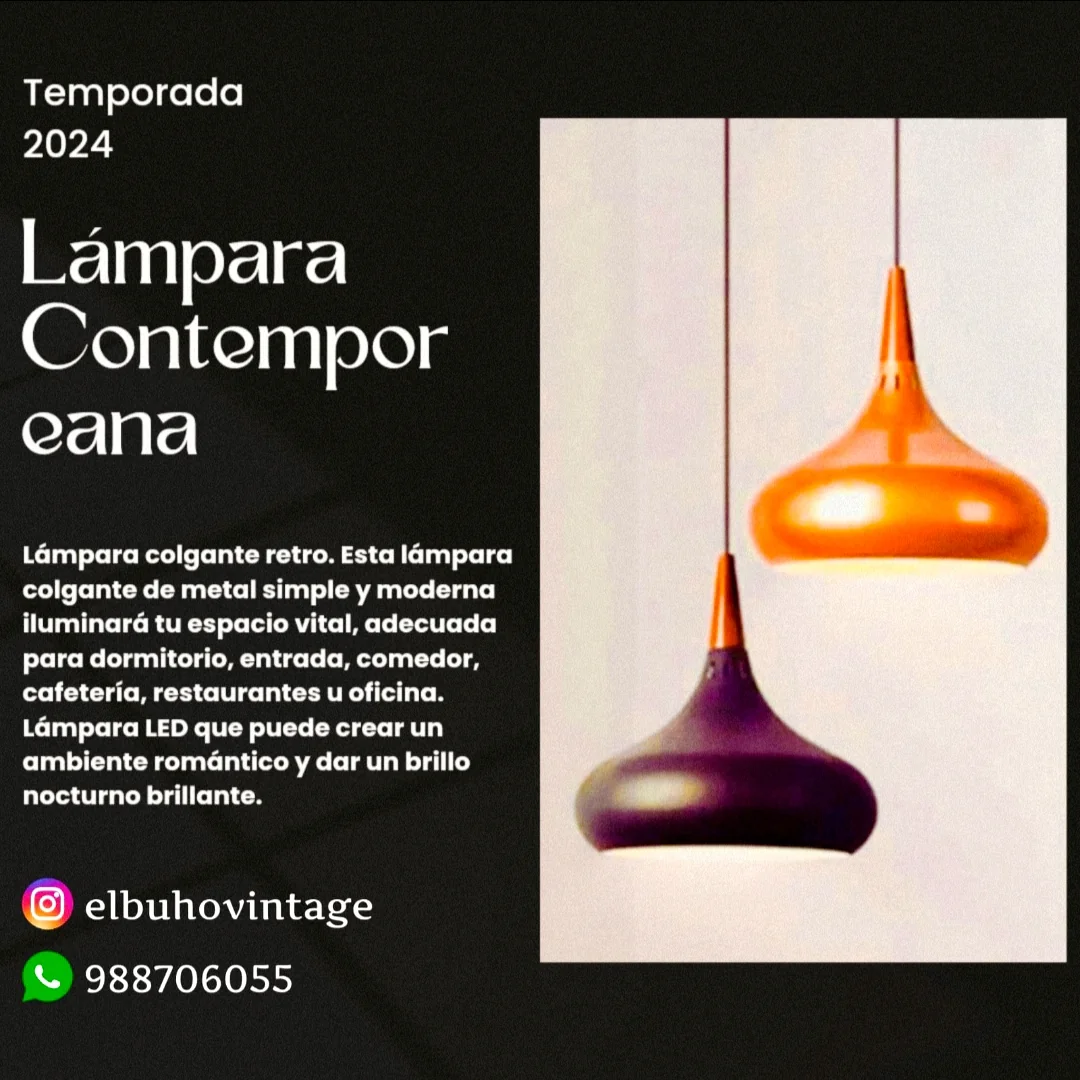 Lámpara Colgante Contemporánea 