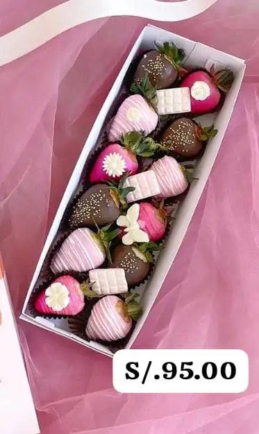 Cajita de chocofresas 