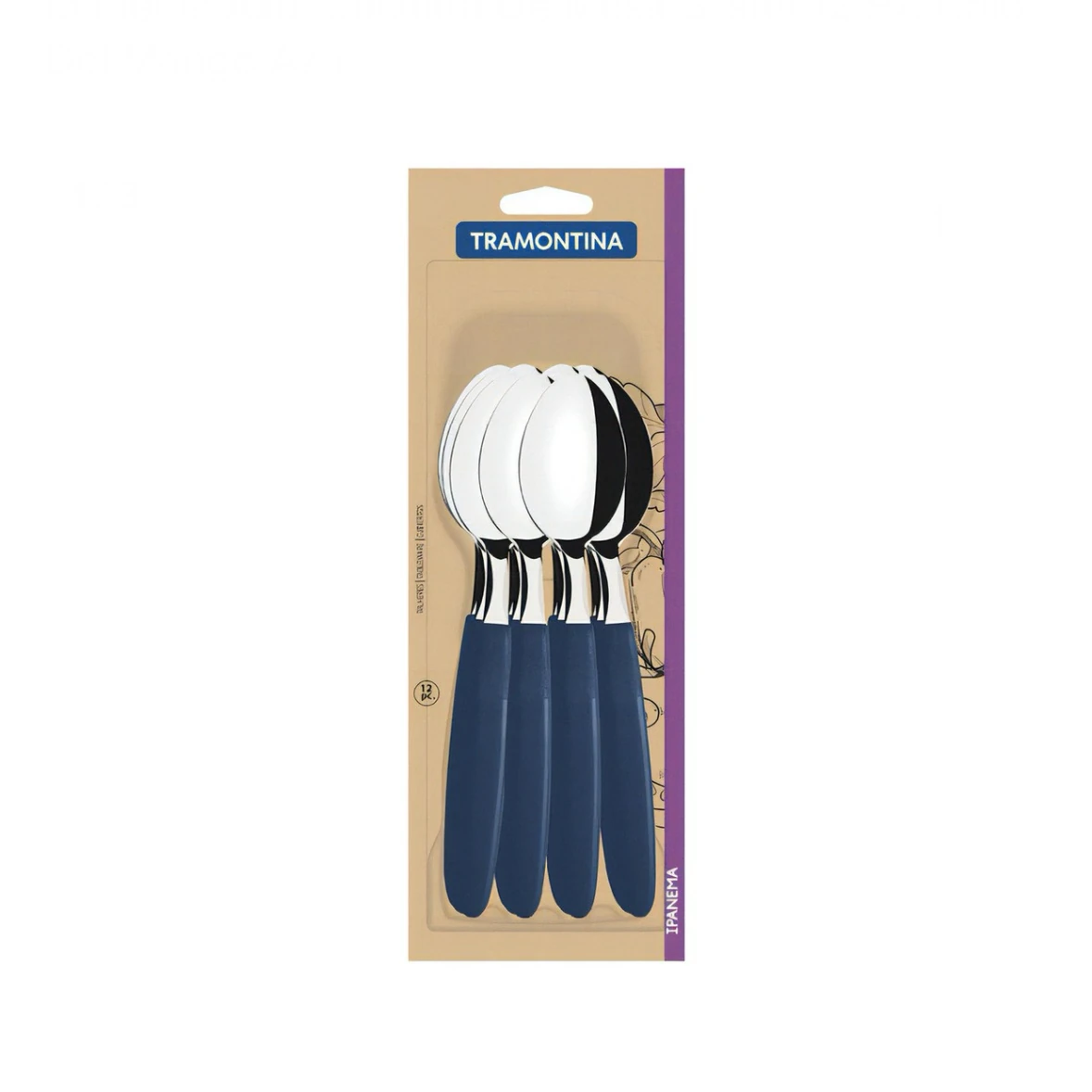 Ipanema cuchara de mesa azul x12 