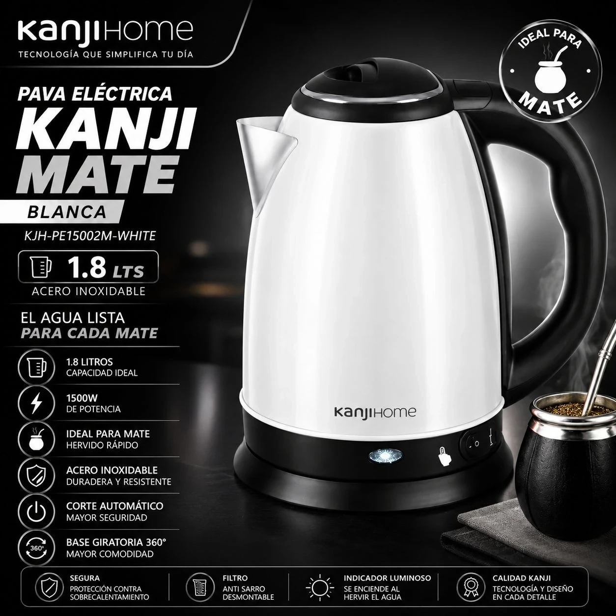  *PAVA ELÉCTRICA KANJI KJH-PE1502 BLANCA