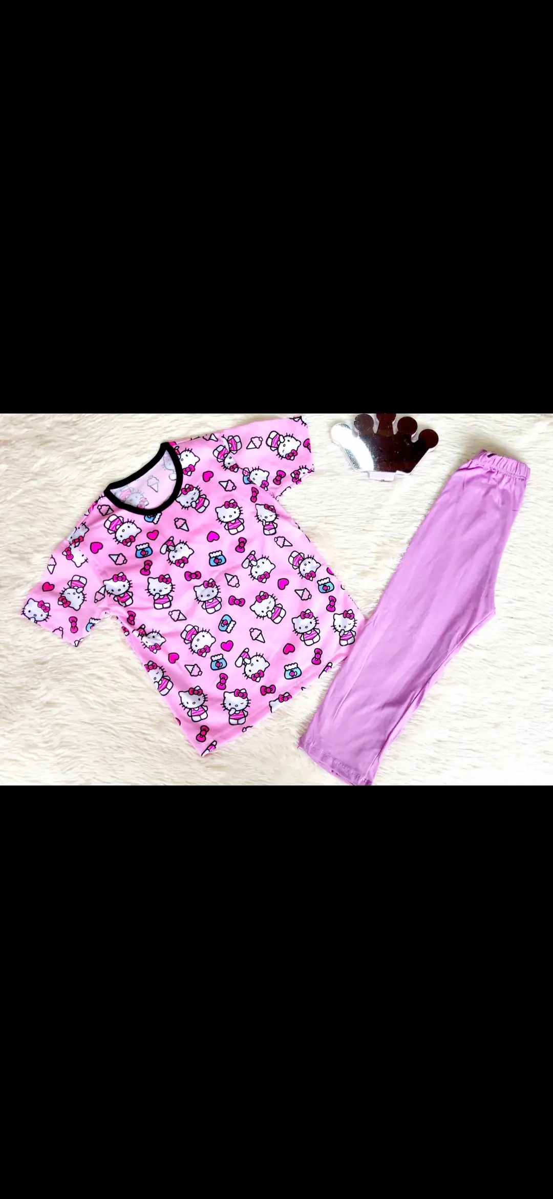 Pijama niña, manga corta 4