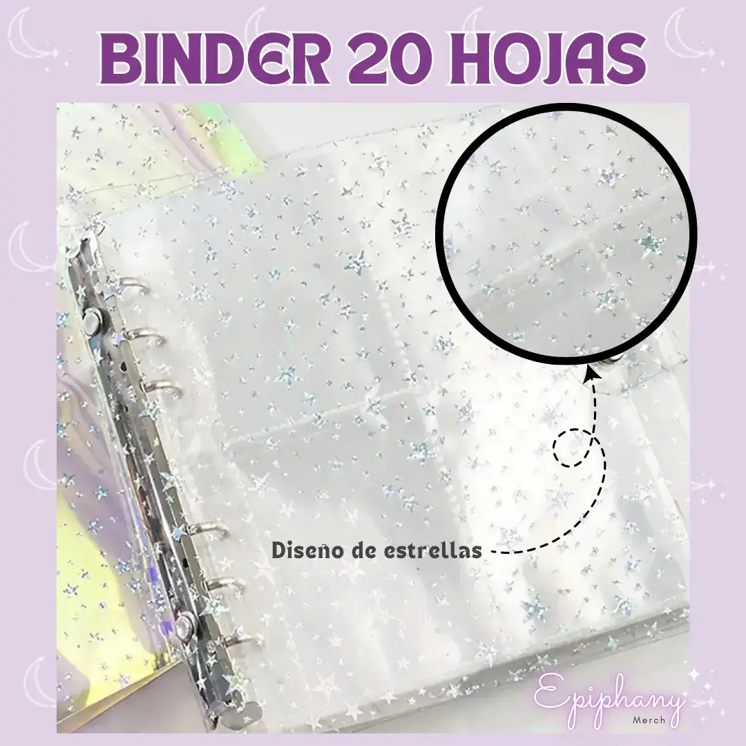 Binder con 20 hojas 