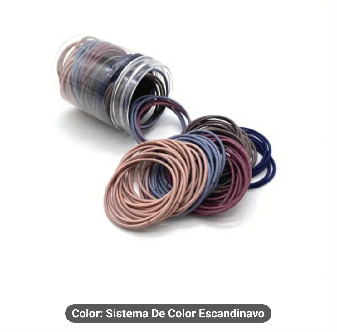 Paquete de 100 Lazos para el Cabello de Poliéster Suave 4