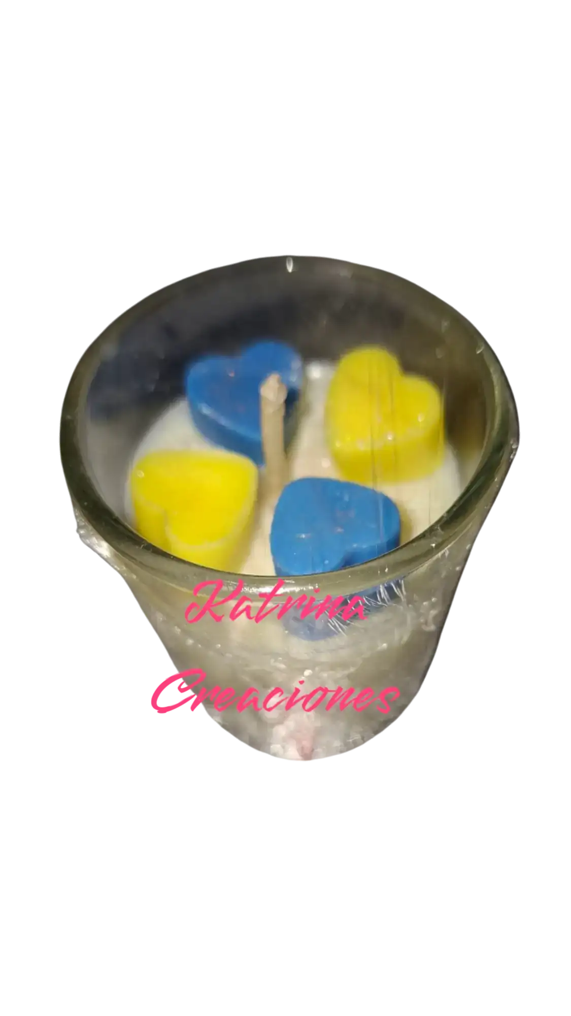 Velas de soja en mini vaso de vidro decoradas 3