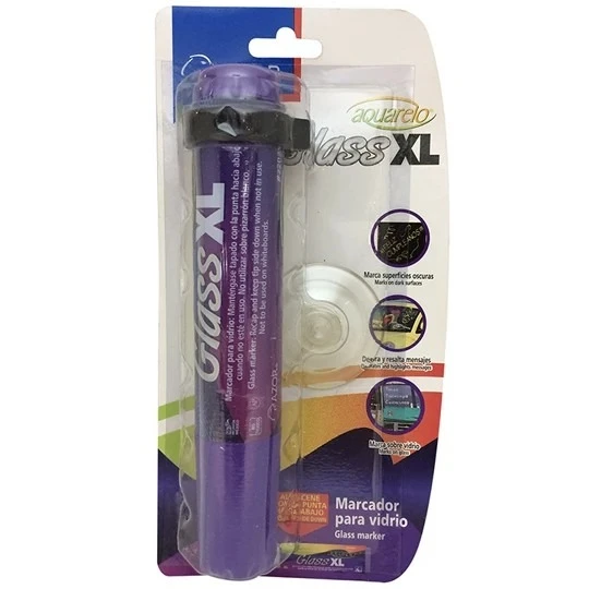 marcador morado xl para vidrio azor