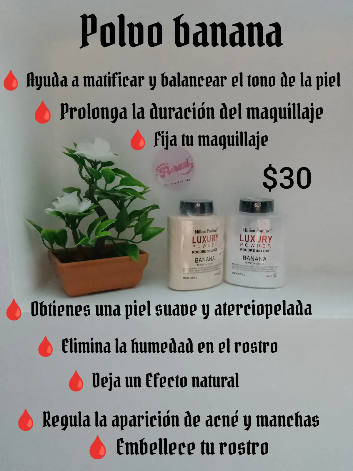 Polvo traslúcido banana