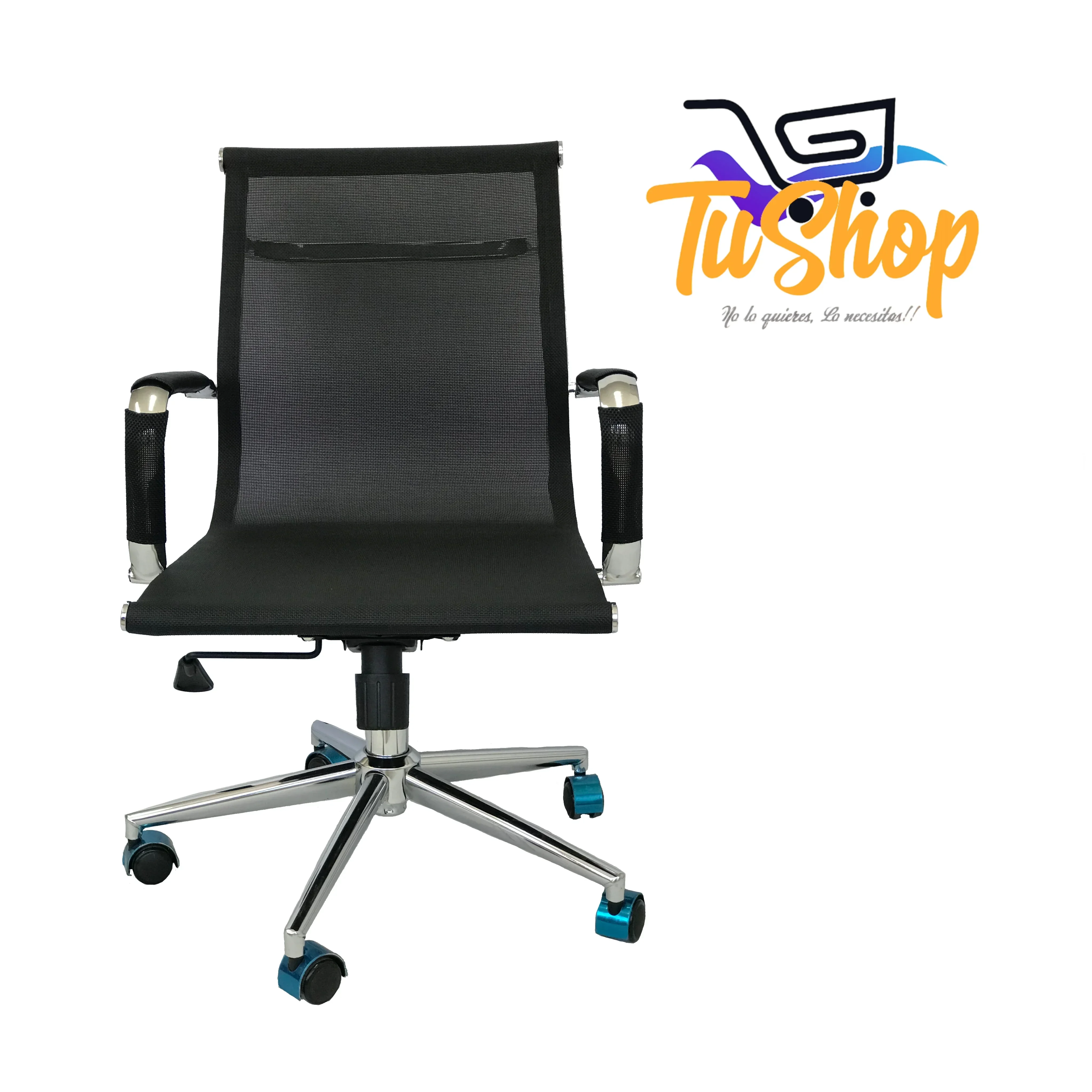 Silla Escritorio Ejecutiva Baja Negra 3