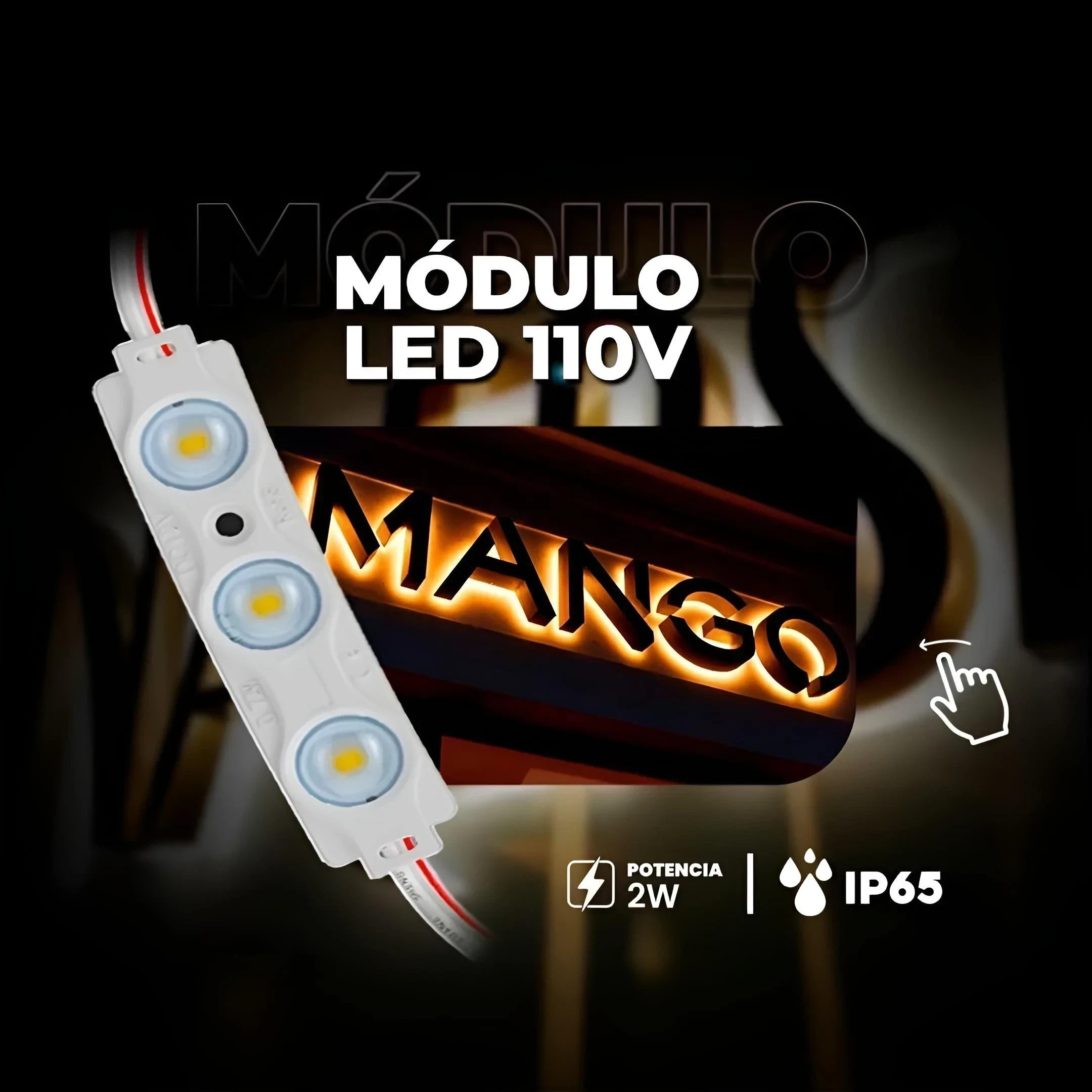 MODULO LED 110V 2W IP65