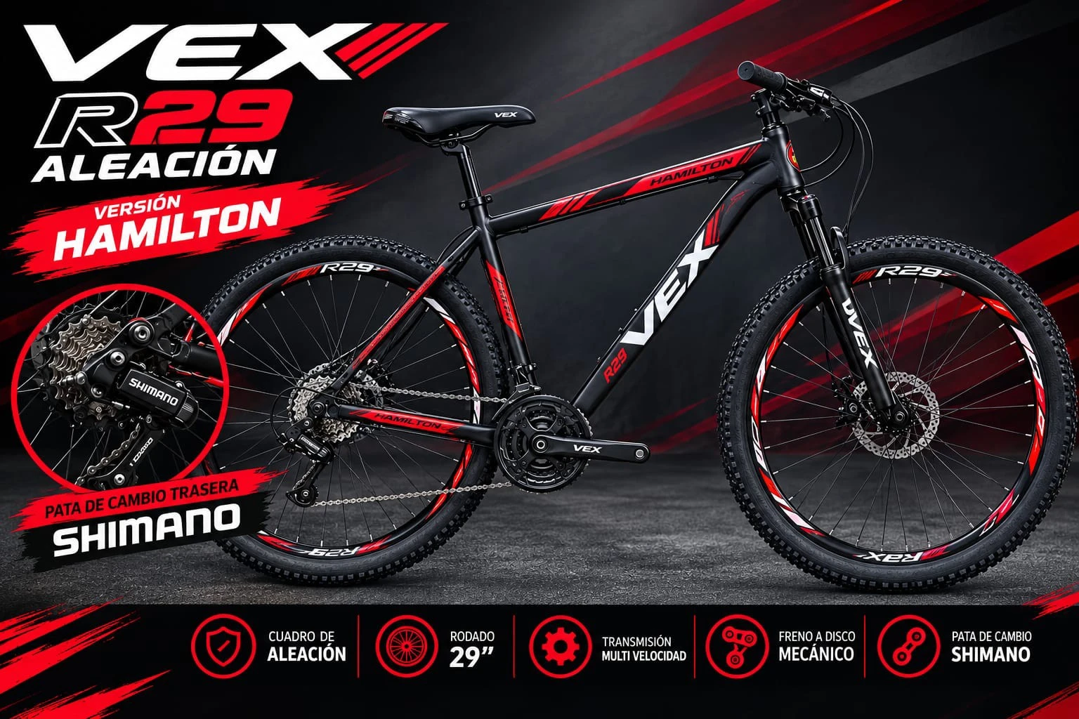 Bicicletas Vex R29 Aleación 