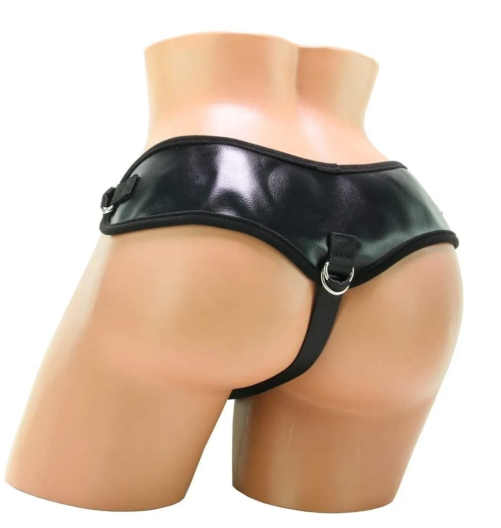 Realskin Squirting Penis with Adjustable Harness 8" 3