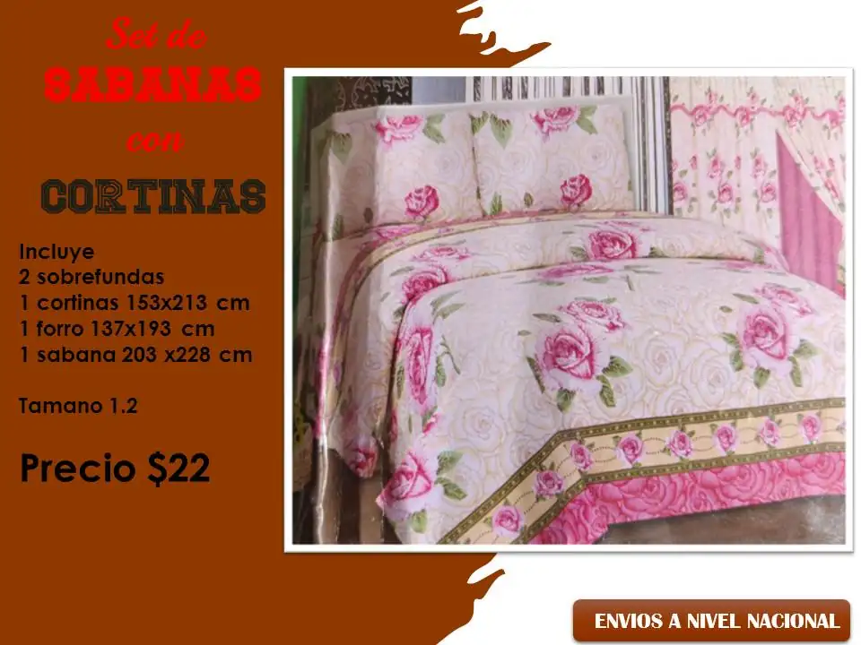 Set de sábanas con cortinas 