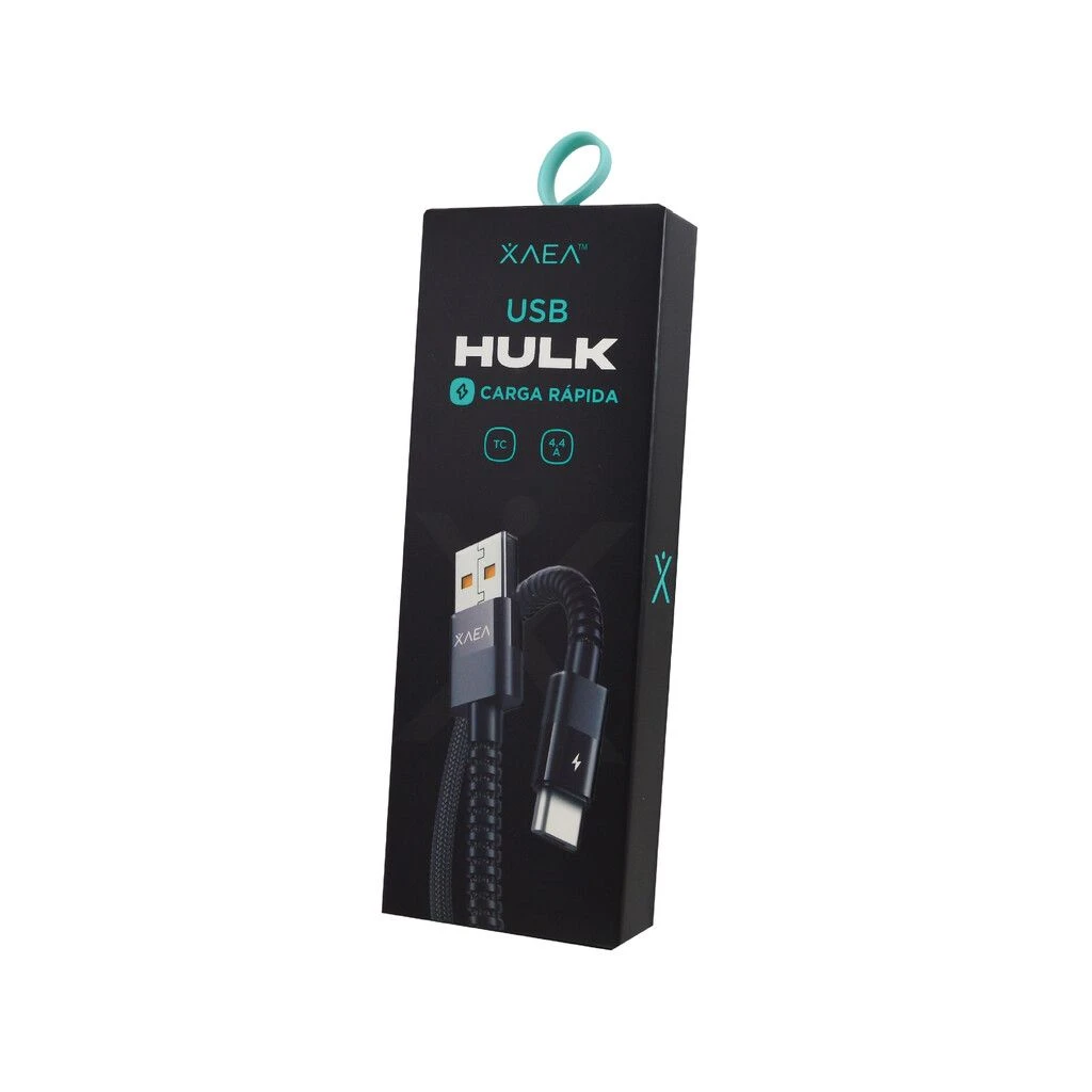 CABLE USB MOD 89 HULK – ONLY – TIPO C – 4 A – VERDE