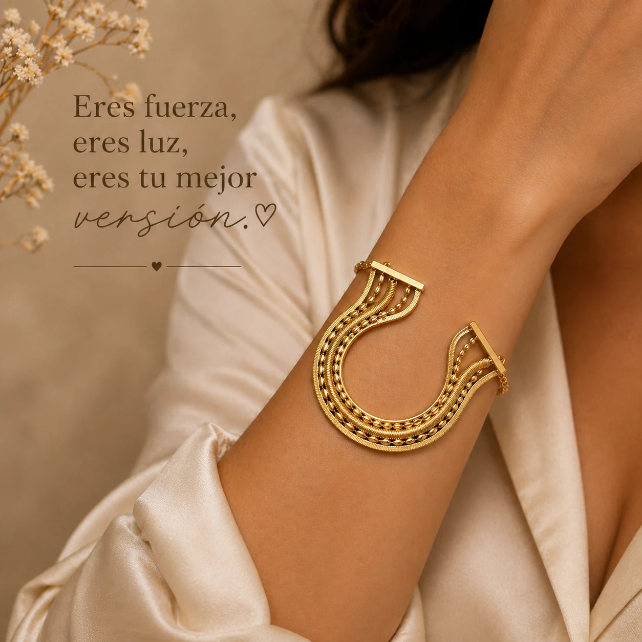 Pulsera de oro laminado LT9752 