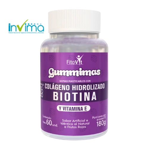 Gomitas de biotina y colageno 