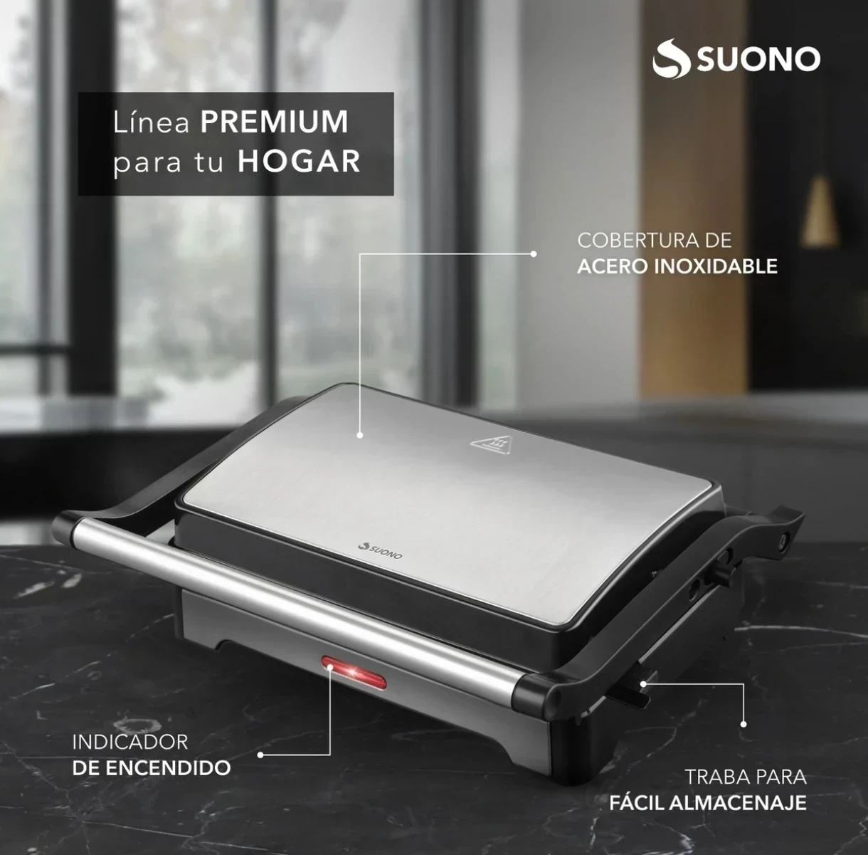 SANDIWECHERA SUONO PARRILLA 1000W ANTIADHERENTE 2