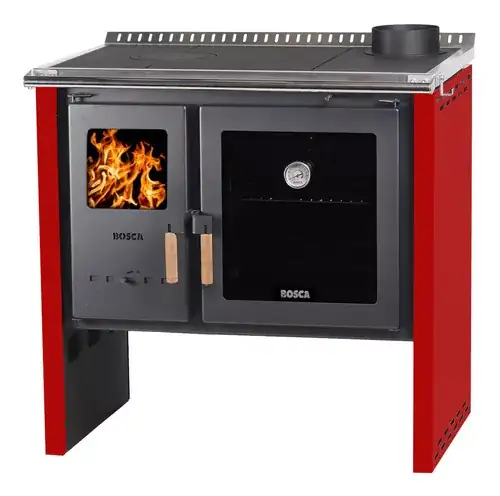 Cocina A Leña Bosca Hestia 90 Rojo por Bosca 2