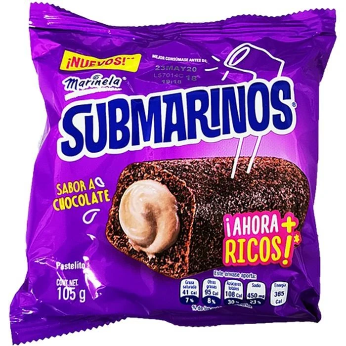 SUBMARINOS CHOCOLATE 105G