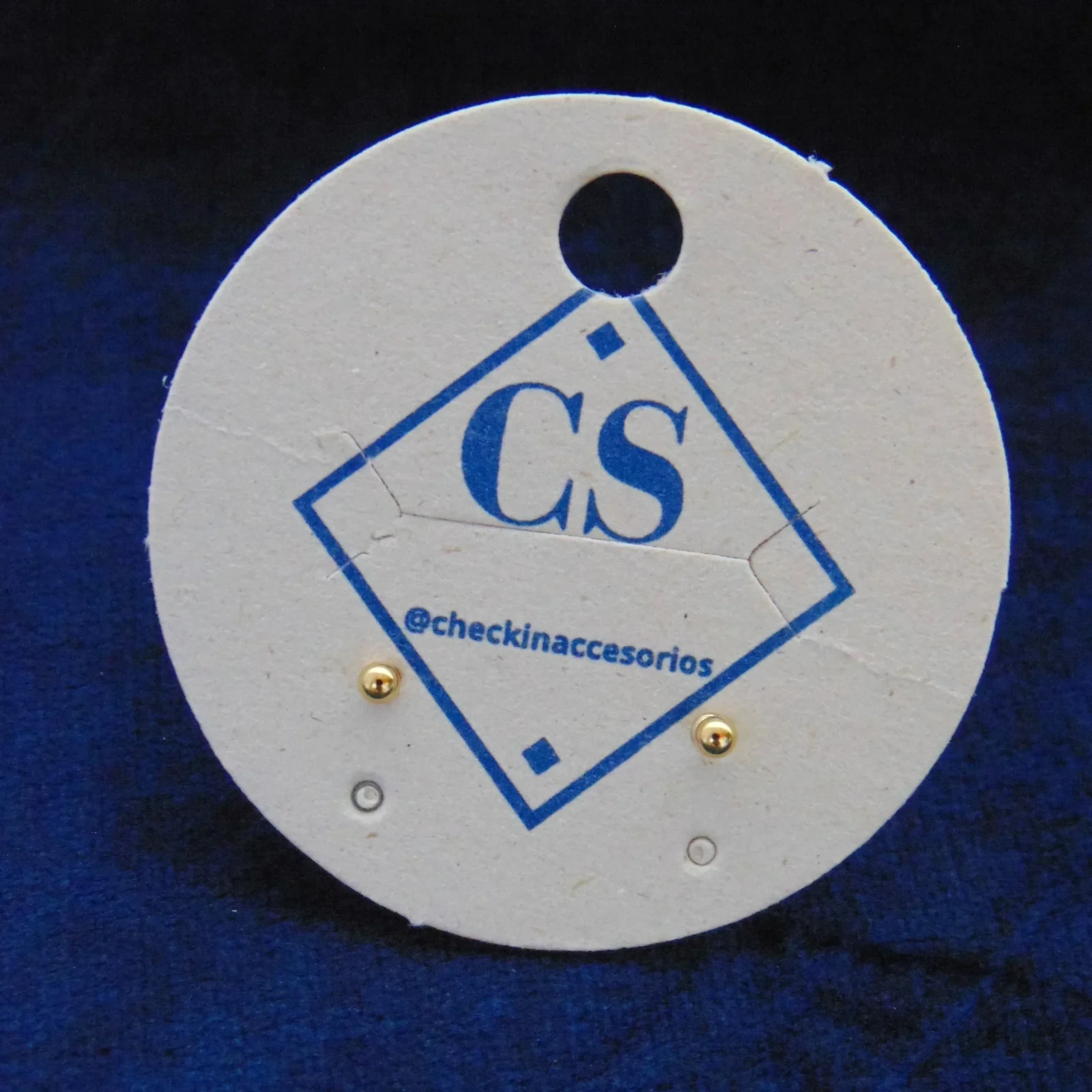 TOPOS ACERO BALIN DORADO 2MM