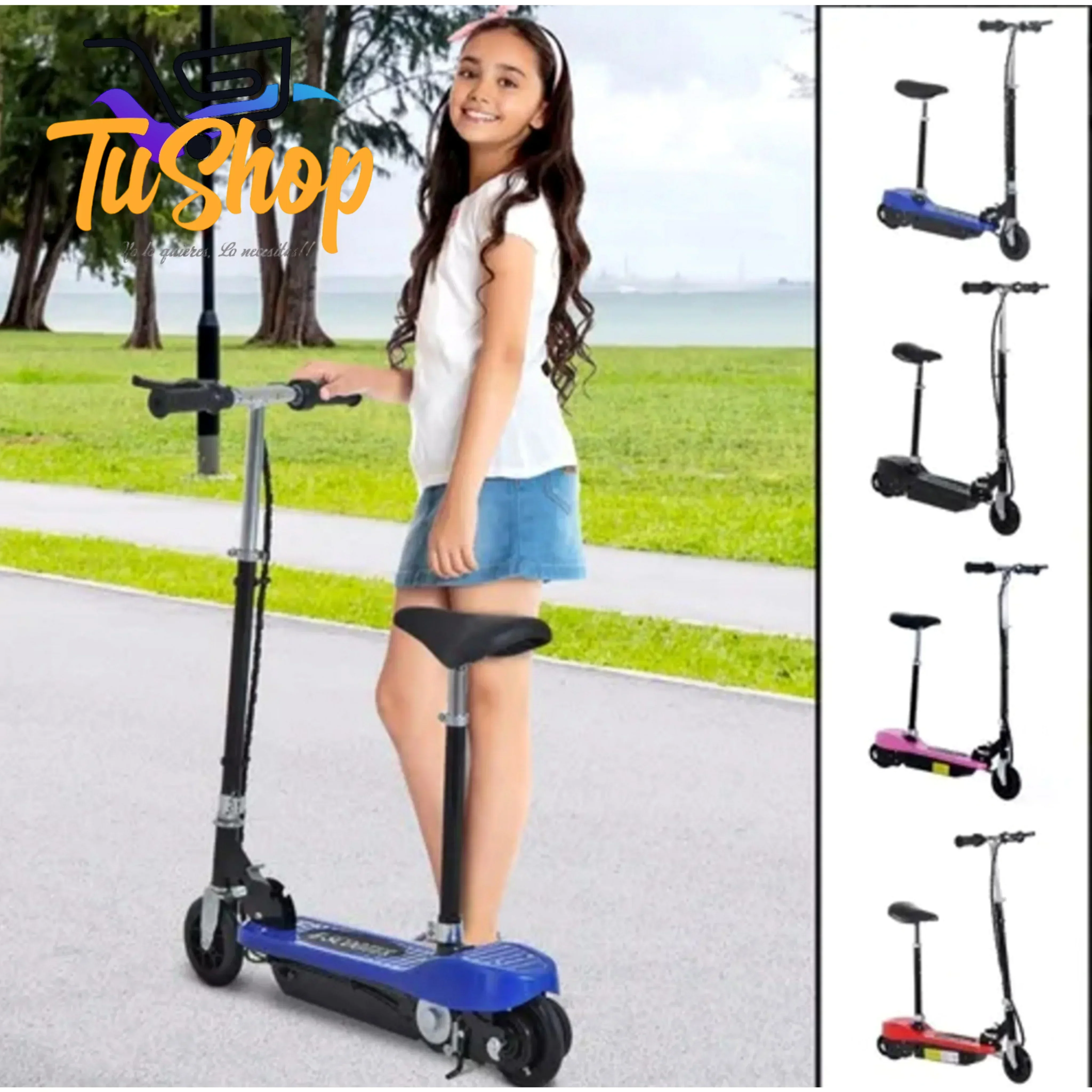Patineta Eléctrica Scooter Para Niños Y Niñas