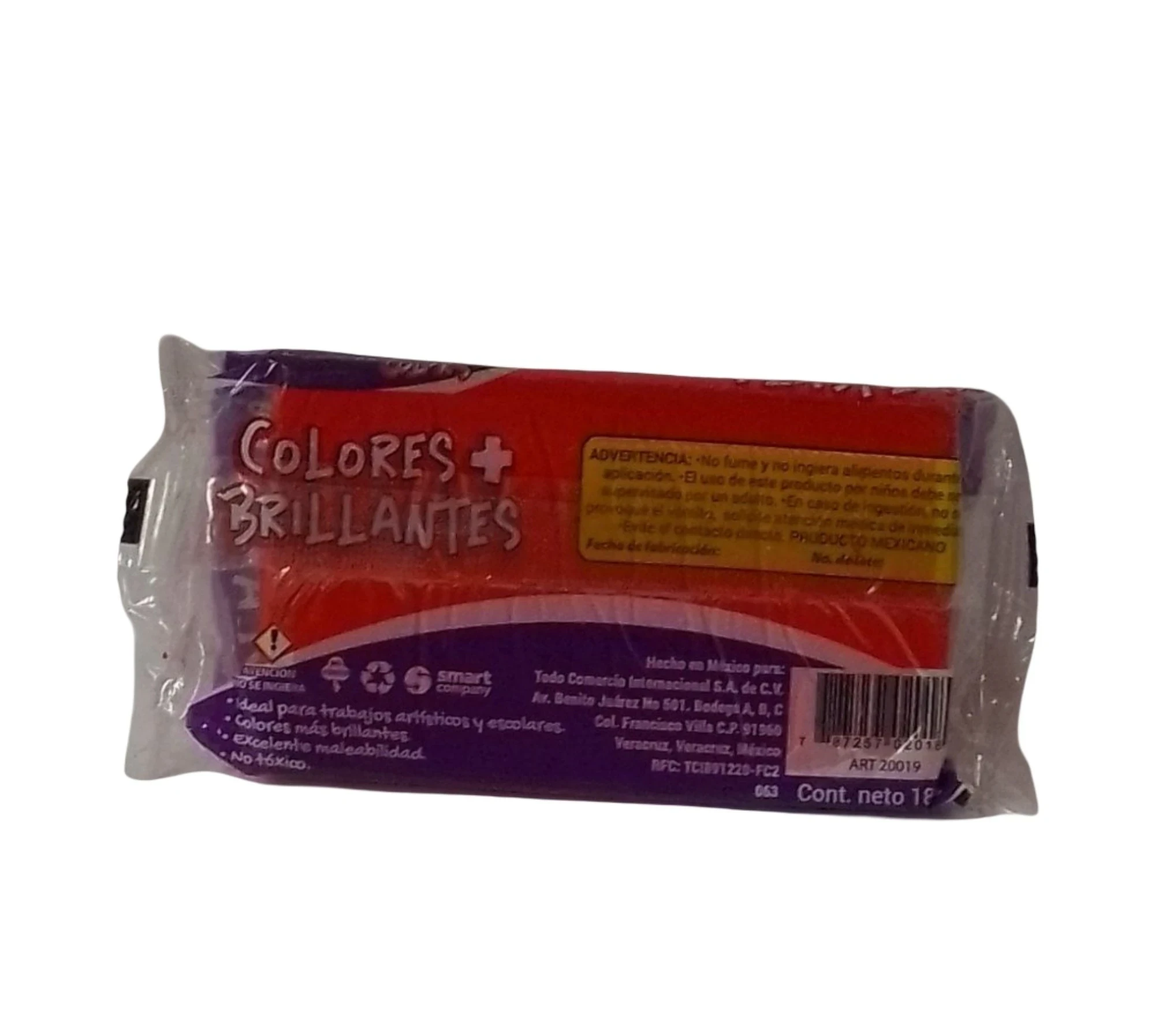 plastilina barra roja de 180g 2