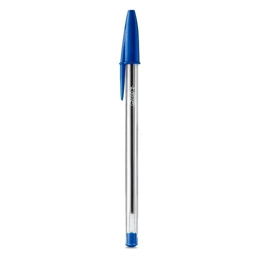 Bolígrafo bic azul cristal punto mediano